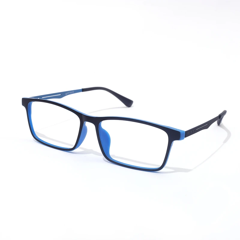 Super Light Comfortable Rubber Titanium Eyewear Square Glasses Frame Myopia Optical Prescription Glasses Frame Men and Women