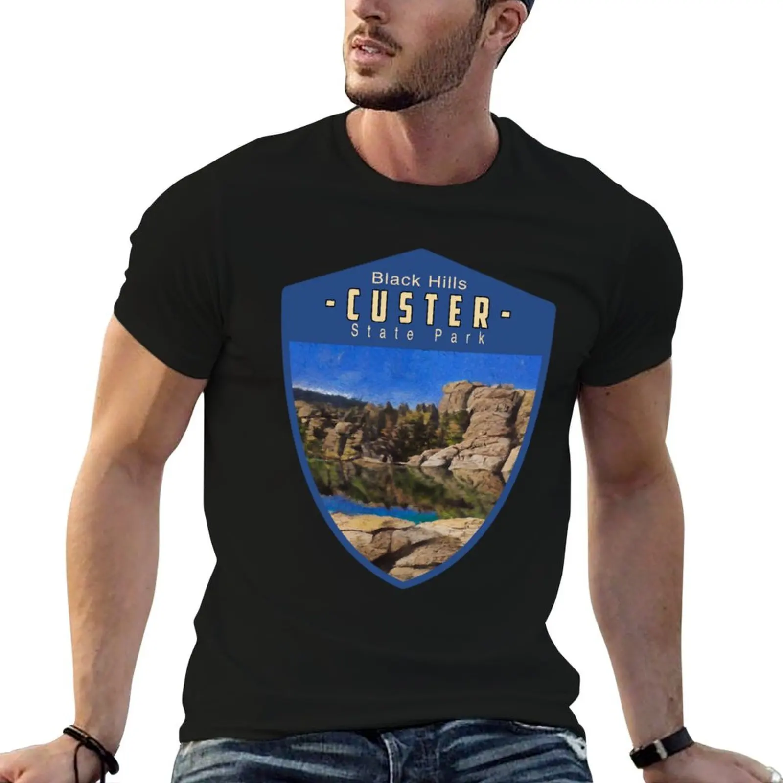 Hiking Trails Custer State Park Black Hills South Dakota T-Shirt Quick Dry Training Short Sleeve Tee
