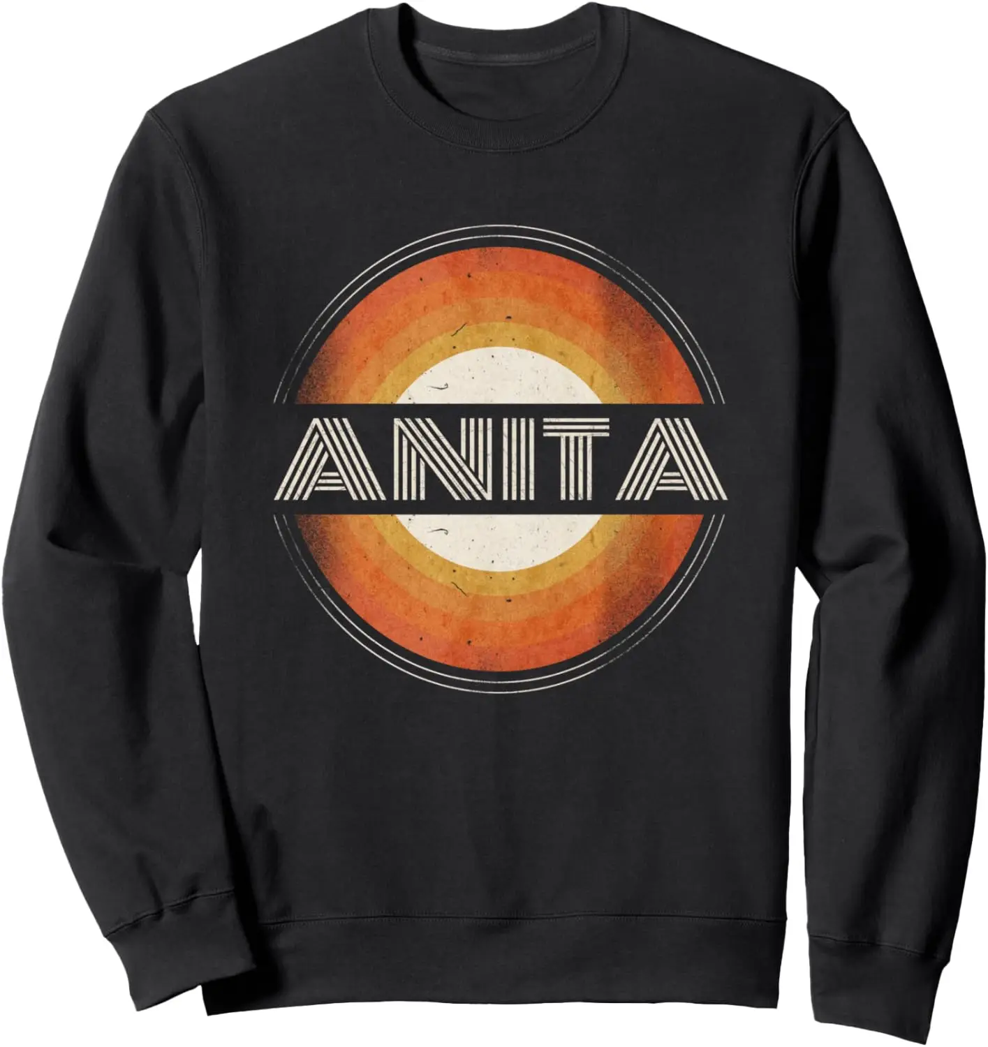 Anita Name Retro Vintage 70s 80s Style Birthday Sweatshirt