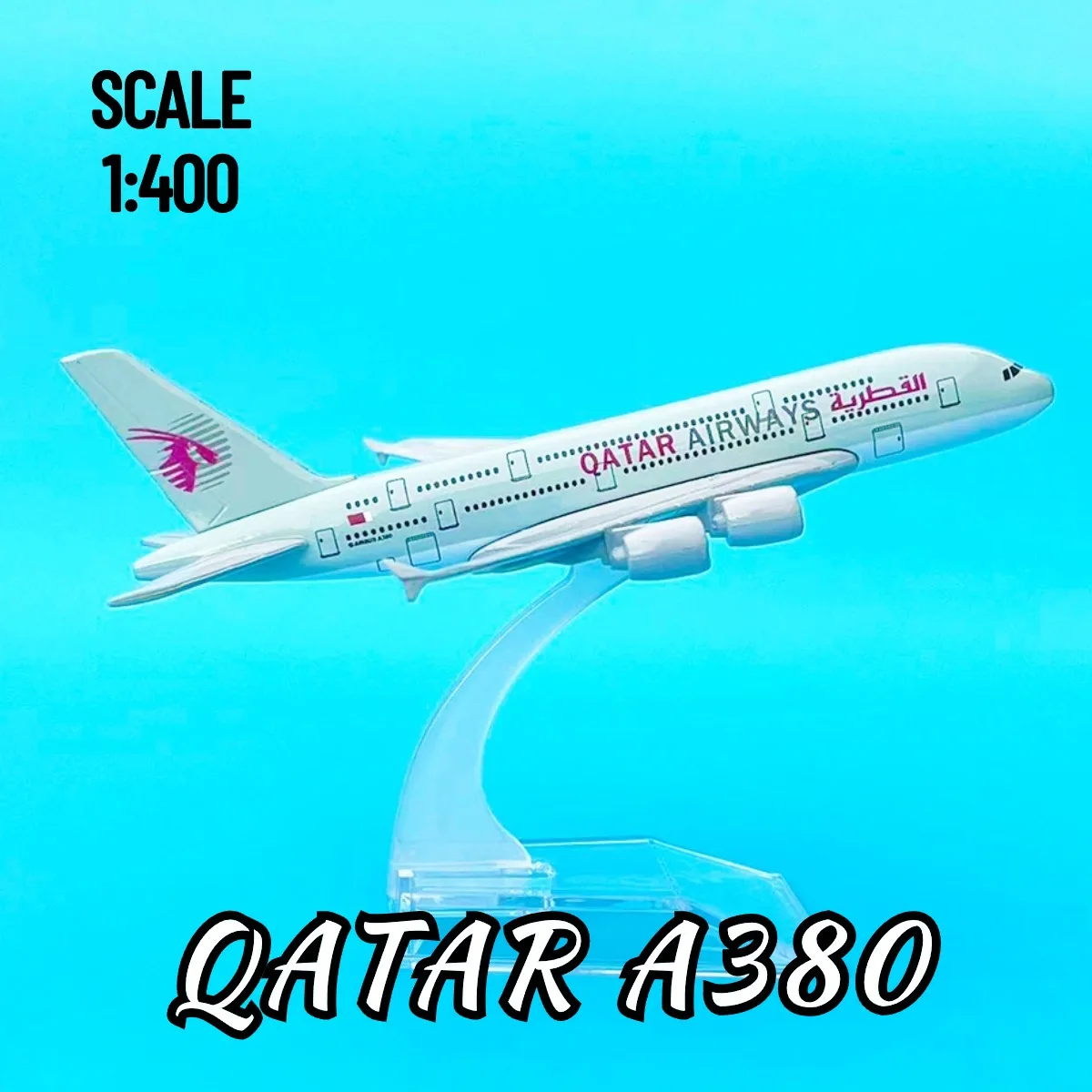 Scale 1:400 Metal Diecast Model Aircraft Replica Emirates Airlines Airbus A380 Airplane Aviation Plane Collectible Toys for Boys