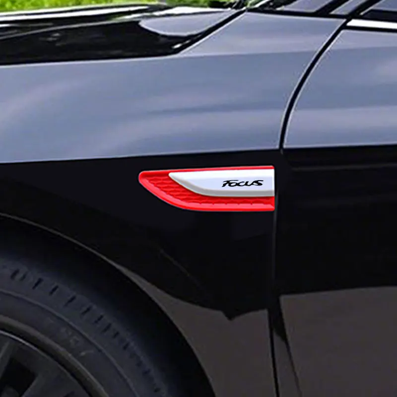 

Car Side Tuyere Fender Engine Air Outlet Wing Air Outlet Stickers For Ford Focus MK1 MK2 MK3 Fusion Fiesta MK4 5678 Accessories