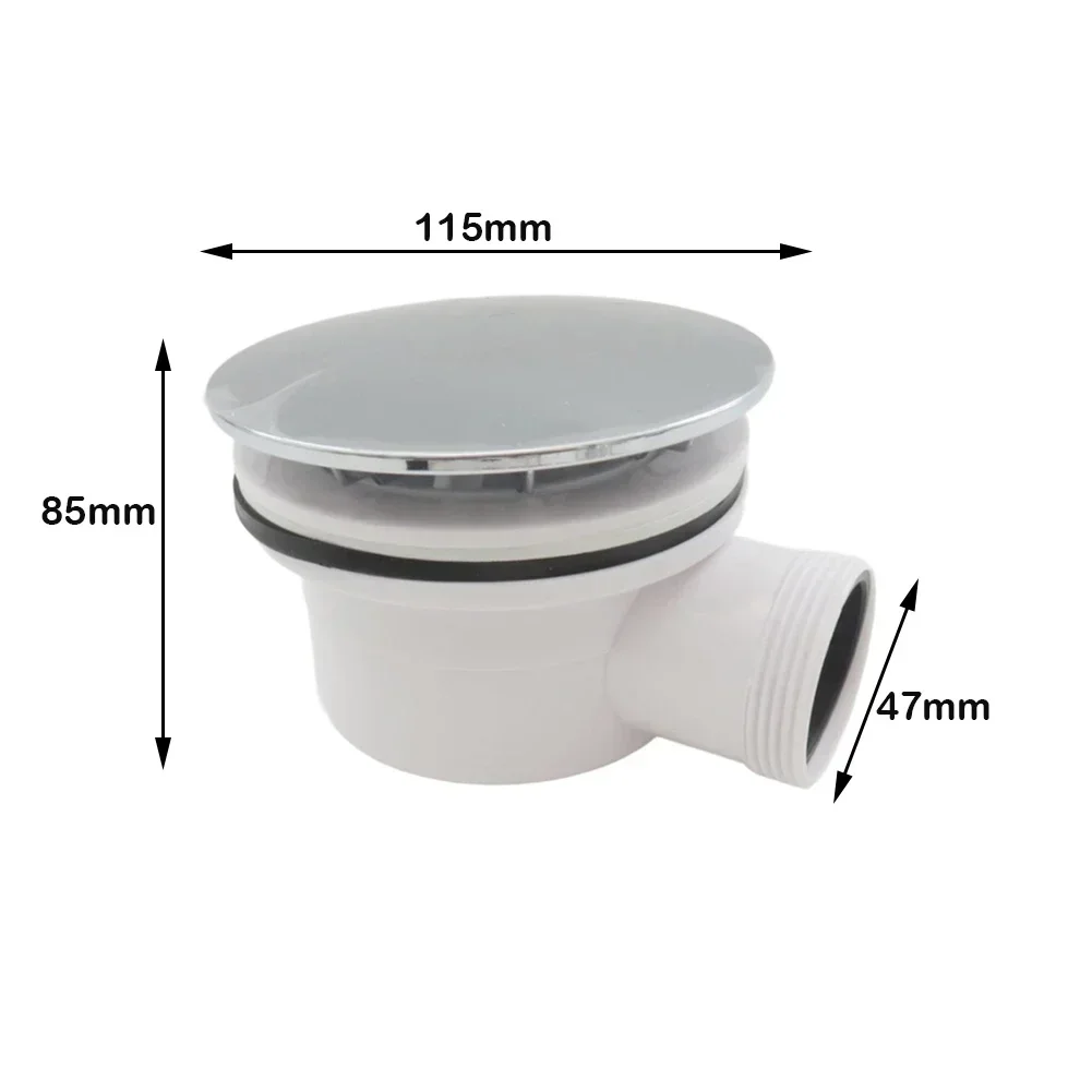 

115mm ABS Bathroom Shower Drain with Side Outlet and Trap Floor Drain for Sink with Long Lasting Plastic Material