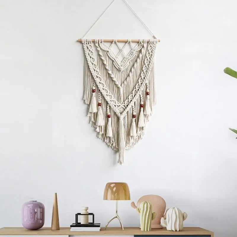 Boho Wall Art Macrame Handmade Craft Macrame Wall Tapestry Macrame Craft Macrame Bohemian Woven Tapestry Boho Tapestry For Home