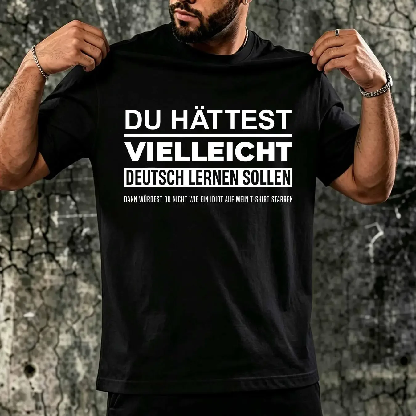 washed T Shirt NEW LIMITED Maybe You Should Have Learned German Funny Germany Deutsch long or short sleeves vintage Washed
