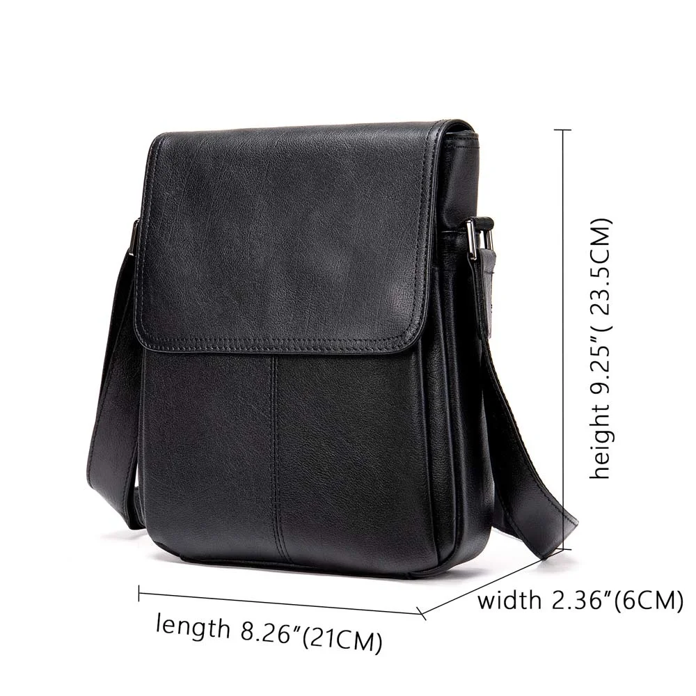 Men's Shoulder Bag Genuine Leather Men's Fashion Designer Bag for Men Crossbody Bags Male Purse Casual Messenger Bags Man