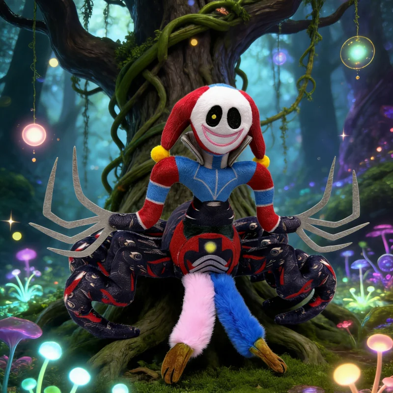 

New 25CM Clown Plush Toy Chum Chompkins Lily Lovebras Horror Game 5 Cute Humanoid Plush Doll Children's Gifts