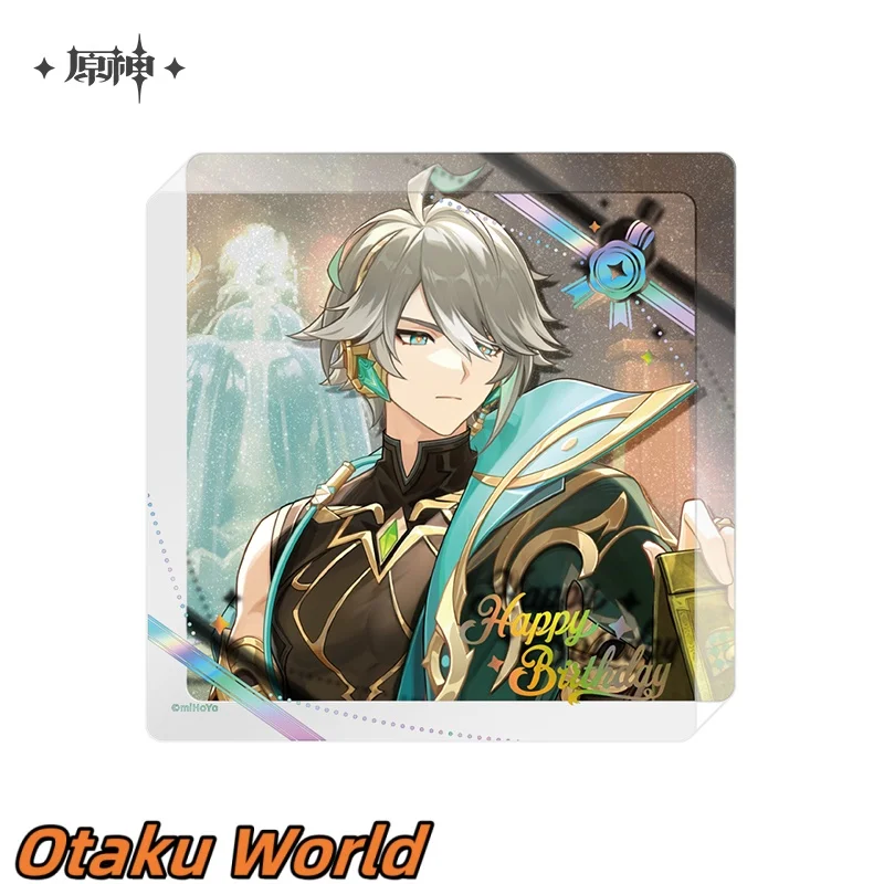 

Original Alhaitham Wanderer Baizhu Shenhe coaster Ornament Mihoyo Game Genshin Impact Diluc Role Play Clothes Costume Gift