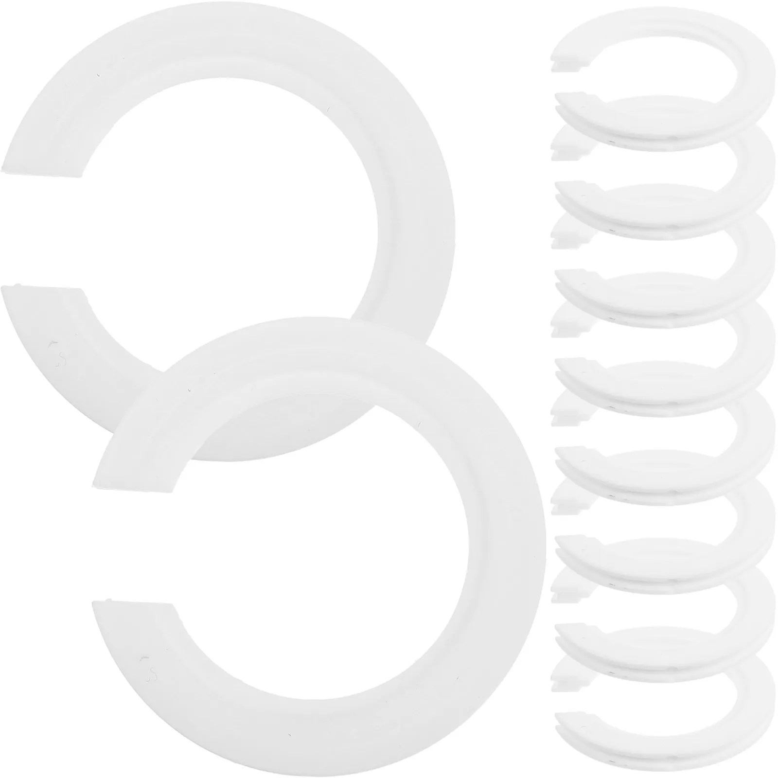 

10Pcs E27 to E14 Lamp Shade Adapter Ring Aesthetic Color Match Plastic Socket Converter Ideal for Vanity Lights Pendant Lamps