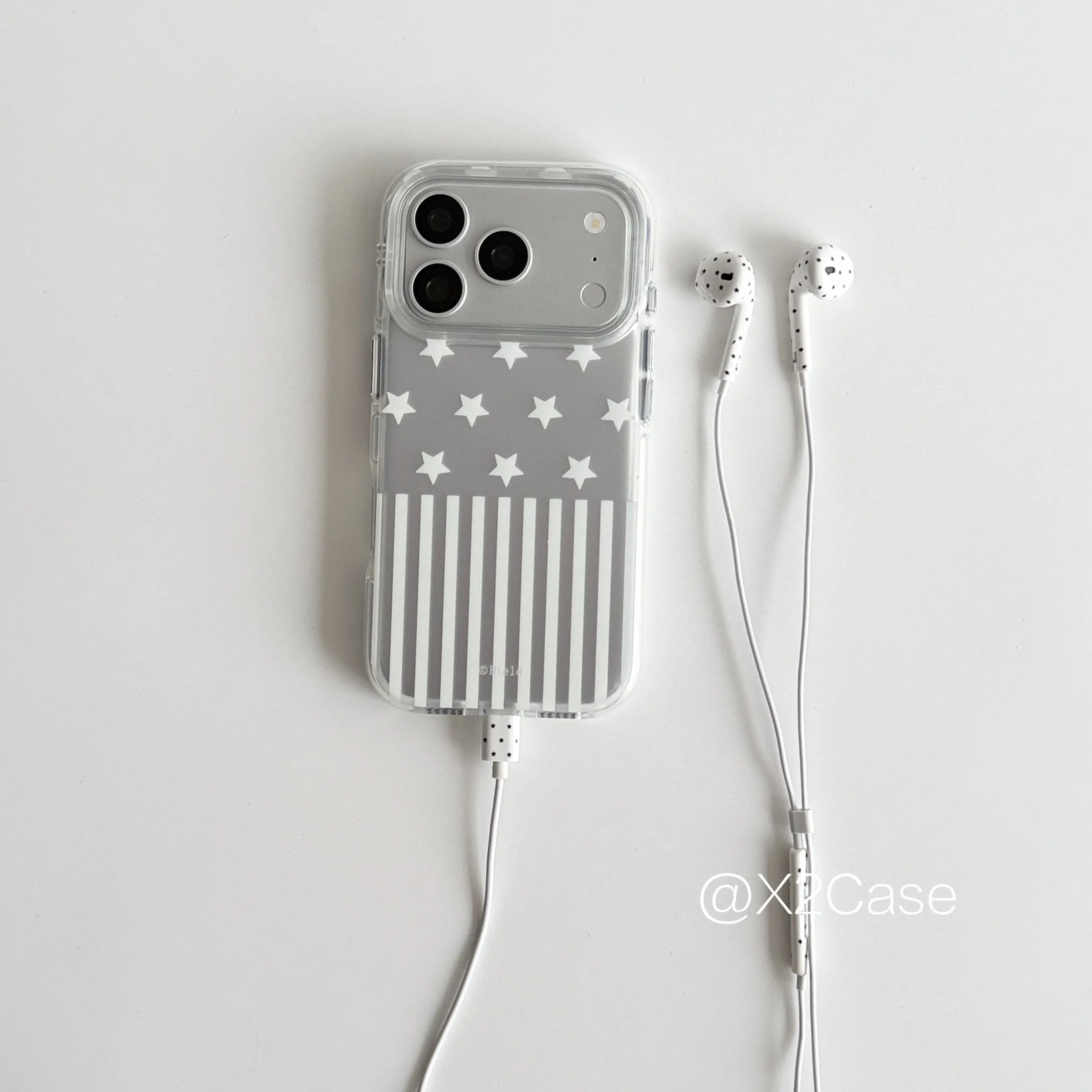 Y2K Phone Accessories - Korean Ins Niche Silver White Star