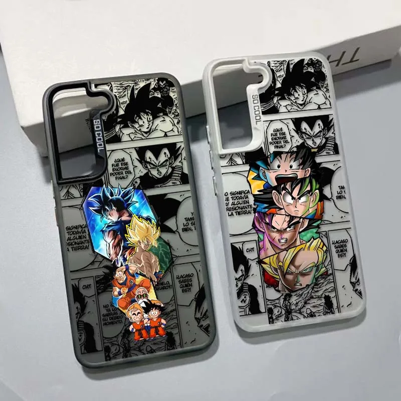 

Art D-Dragon Ball Saiyan For Samsung Galaxy S25 S24 S23 S22 S21 Ultra Plus Colorful Silver Phone Case Cover
