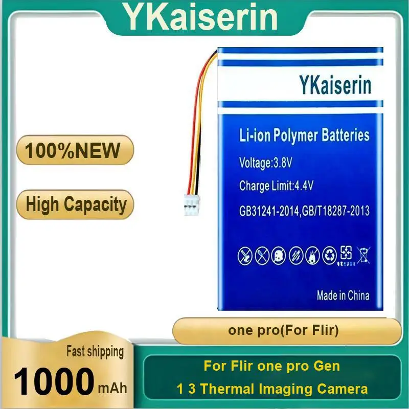 

Camera Battery 1000Mah For Flir One Pro Gen 1 3 Thermal Imaging