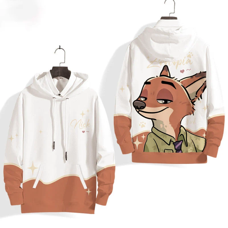 

Disney Zootopia Judy Nick Cartoon Anime 3d Print Women for Fall Winter Hoodie Tops Street Long sleeve Hooded Pullover Sweatshirt