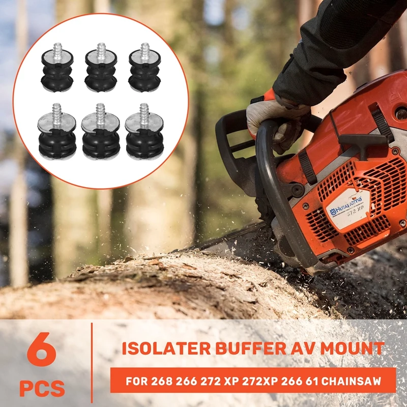 

6Pcs/Lot Isolator Buffer AV Mount For 268 266 272 XP 272XP 266 61 Chainsaw Parts