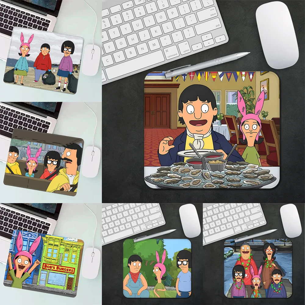 

Cartoon B-Bob s Burgers Gaming Mouse Pad XS Small Mousepad For PC Gamer Desktop Decoration Office Mouse Mat Deskmat Rug