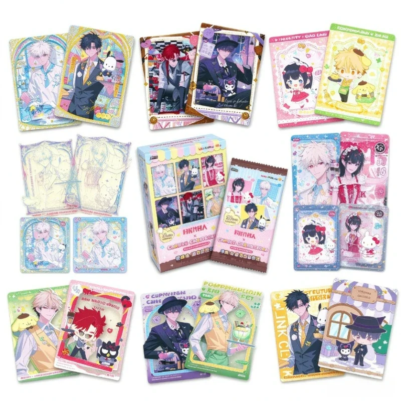 Link Click Sanrio Trading Cards Blind Bag Lu Guang Cheng Xiaoshi Collectible Card Game Anime Memorabilia Surprise Gift For Fan
