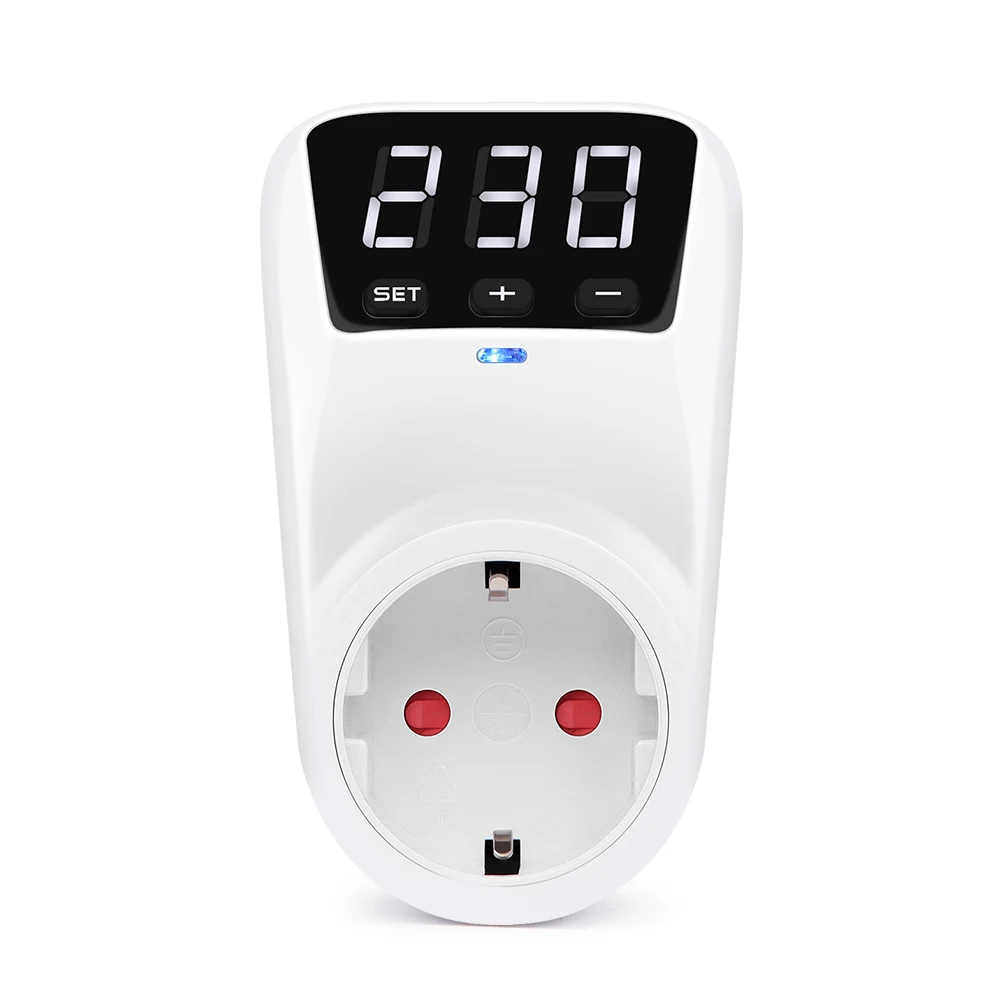 Novidades: Protetor de Voltagem HLP02 AC 230V com Plugue EU, Protetor de Segurança contra Surtos para Geladeiras