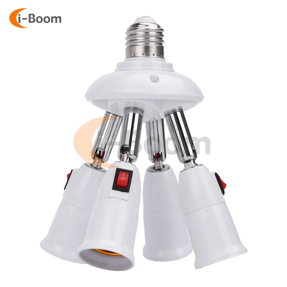 E27 Threaded Lampholder 2 in 1 3 in 1 4 in1 Lamp Bases LED Bulb Converter Socket Adapter Standard Lampholder Base Converter