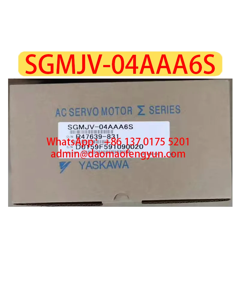 

SGMJV-04AAA6S Совершенно новый серводвигатель SGMJV 04AAA6S, быстрая доставка