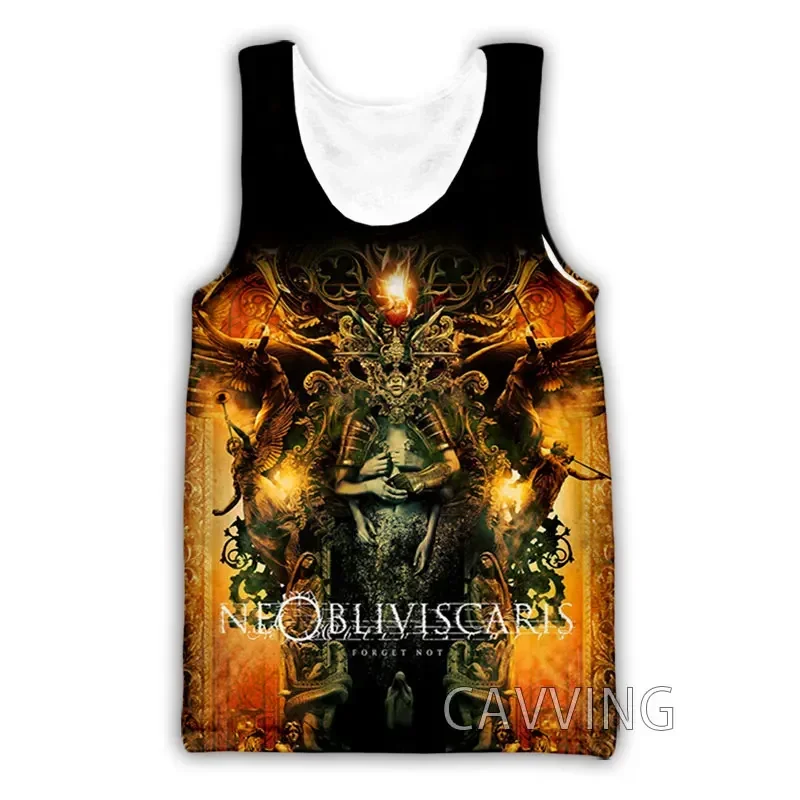 Майка CAVVING 3D с принтом NE OBLIVISCARIS Rock, жилет в стиле Харадзюку, летняя майка, рубашки, уличная одежда для мужчин и женщин