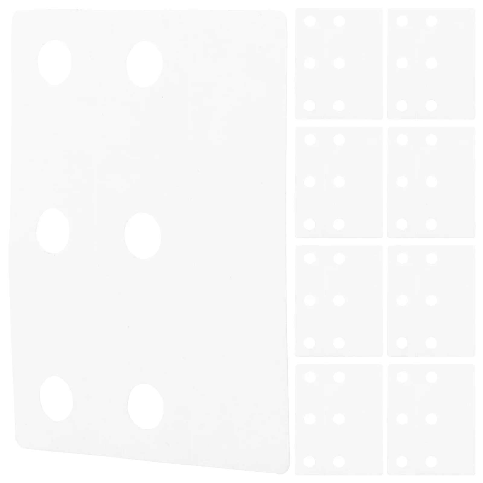 

50 шт., армирующие наклейки с отверстиями, самоклеящиеся защитные пленки для домашних животных с 6 отверстиями для школы, офиса, домашнего использования, многоразовые этикетки для