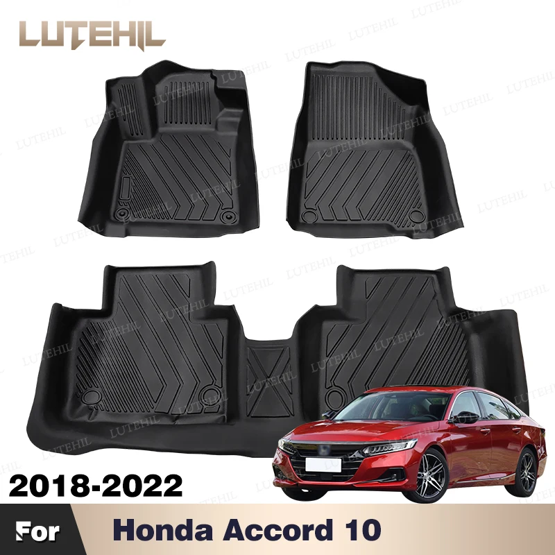 

Custom TPE Car Floor Mat For Honda Accord 10 2018-2022 2021 2020 2019 Carpet Cover Interior Protector Accessories