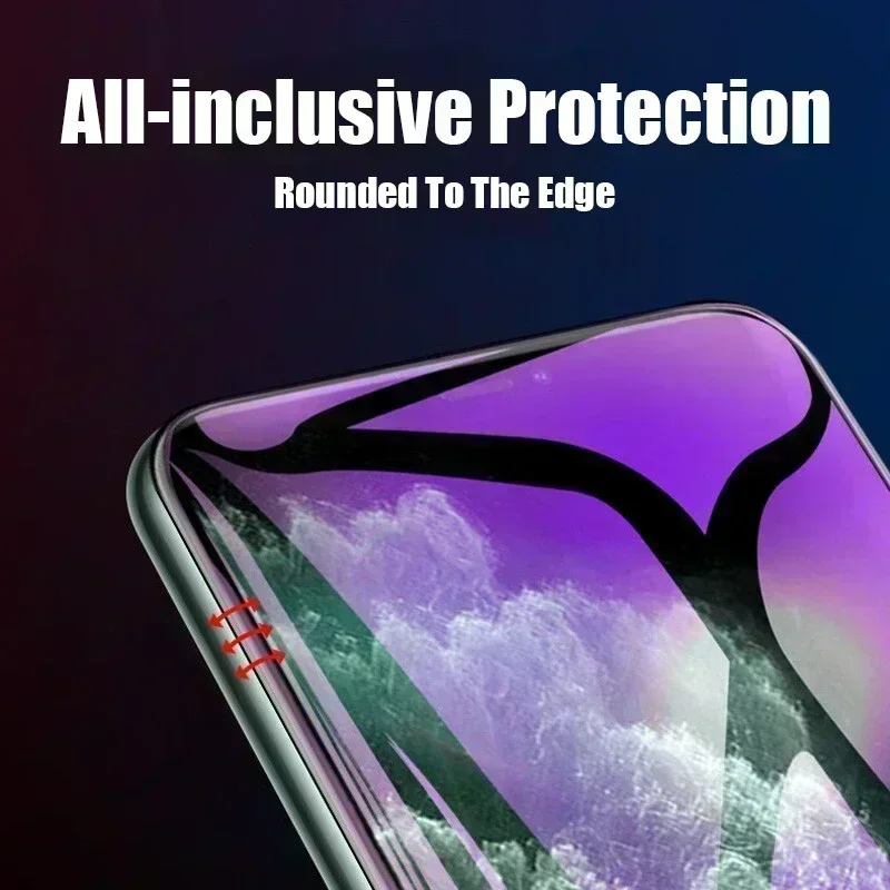 4Pcs Full Cover Hydrogel Film On The For iPhone 13 12 11 14 15 Pro Max For iPhone XR XS MAX 6 7 8 Plus 12 13 14 Screen Protector