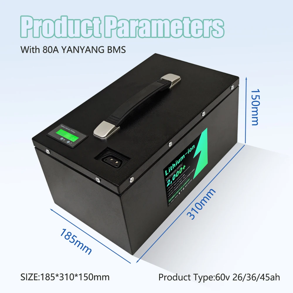 NIU Original Replacement Li-ion Battery Pack 60V 26Ah 36Ah 45Ah 50Ah for NIU Motorcycle NIQ GT with 5A Charger