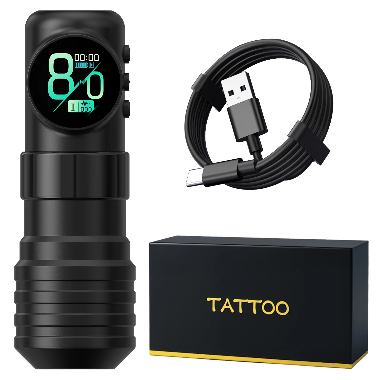 

Professional Wireless Tattoo Machine Pen Adjustable Stroke 3.5mm Cartridge 1900mAh Coreless Motor Tattoo Artist