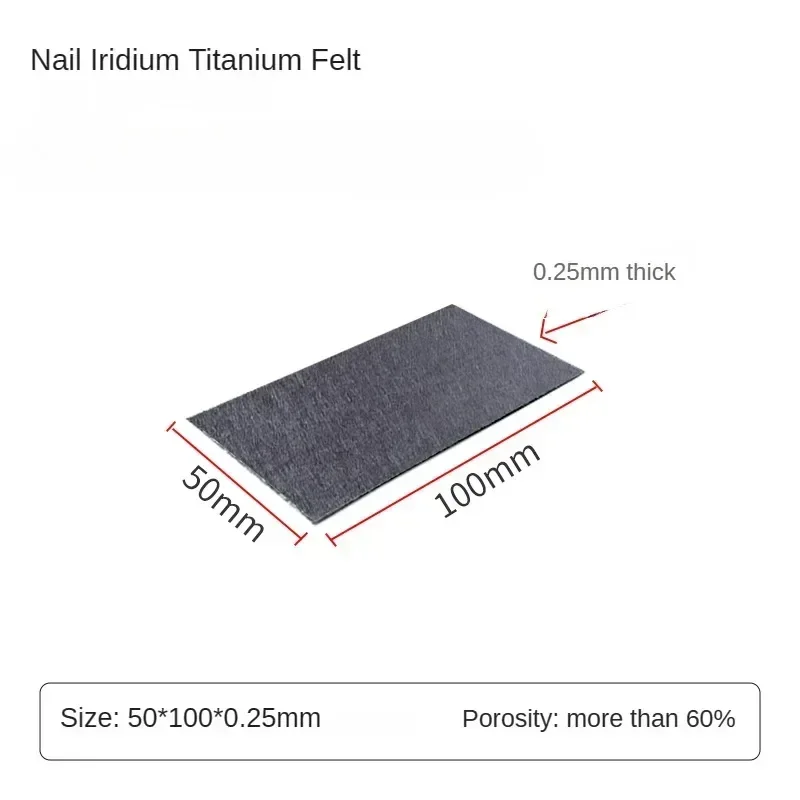 Ruthenium iridium titanium felt/PEM electrolytic water hydrogen production fuel cell gas diffusion 0.1-1.5mm