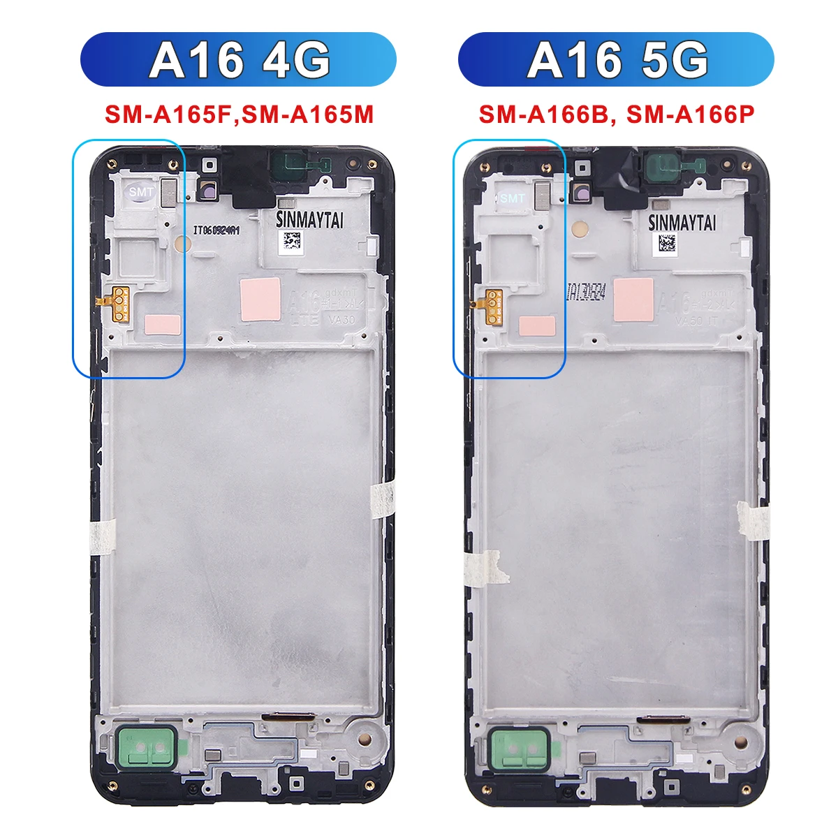 Écran AMOLED pour Samsung A16 4G/5G écran tactile Compatible avec A16 A165F A165M A166B A166P A166E remplacement LCD