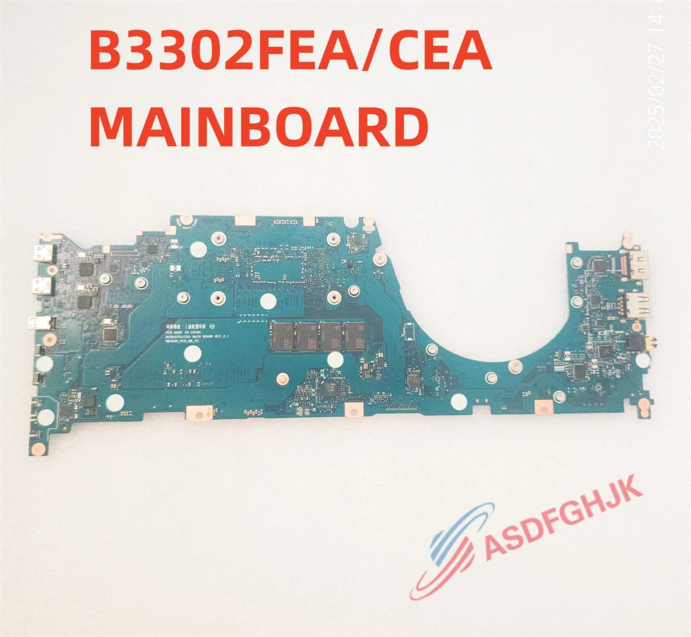 Genuine B3302FEA CEA MAINBOARD FOR Asus B5302FEA NB3500_PCB_MB_V5 WITH I5-1135G7 CPU TEST OK