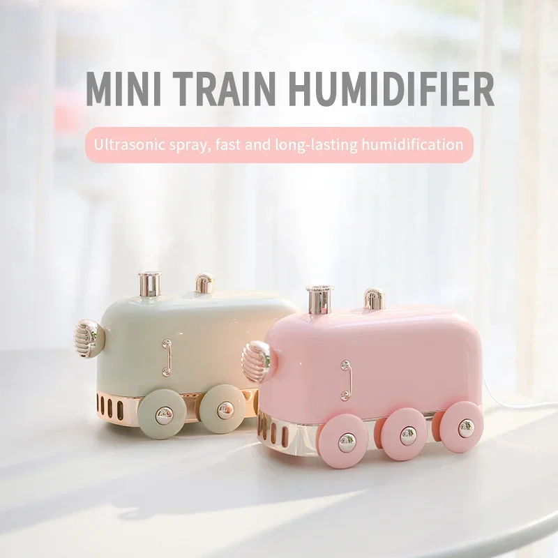 

Mini Retro Train Ultrasonic Air Humidifier Bluetooth Speakers HiFi Stereo Subwoofer Sound Box Aromatherapy Air Diffuser Speaker