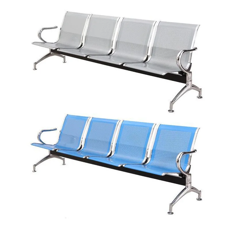 Three-person row chair Airportchair Stainless steel hospital waitingchair Public row rest seat National free shipping