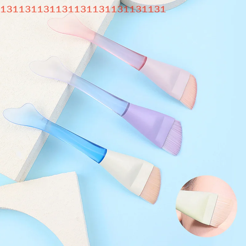 Traceless Maskenpinsel, gemischtes Creme-Make-up-Werkzeug für alle Hauttypen, Schönheits-Make-up-Pinsel, doppelköpfiger, flacher Foundation-Pinsel