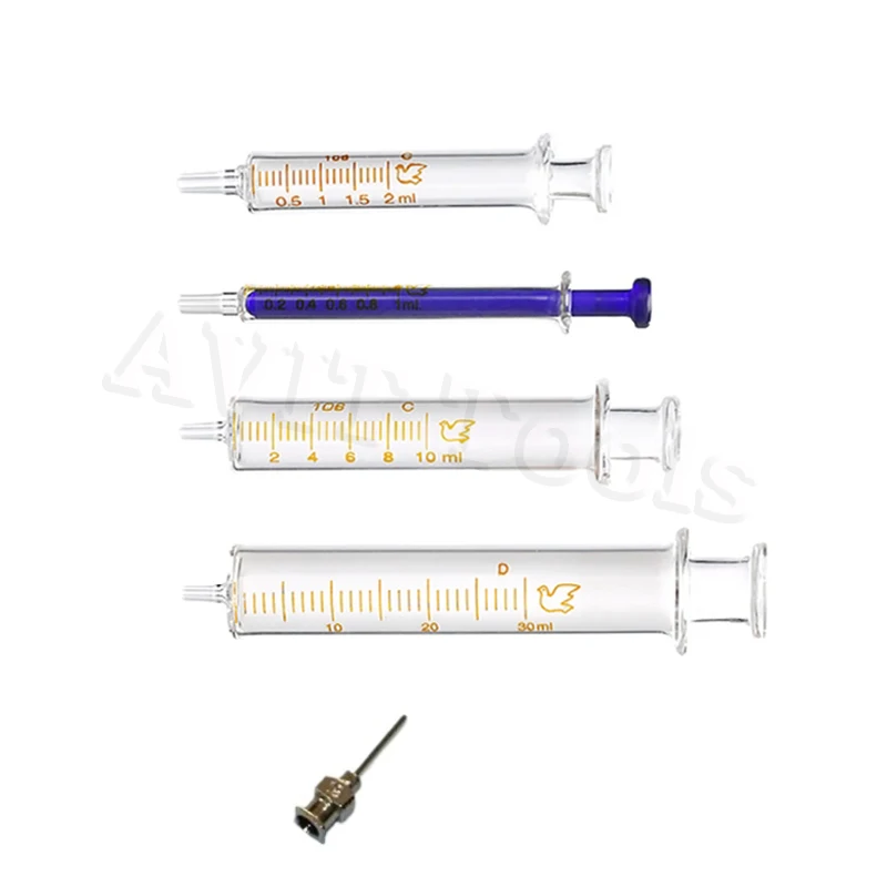 はんだペースト用ガラスインジェクターサンプラー,銀導電性ペースト,電話修理ツール,1ml, 2ml, 5ml, 10ml