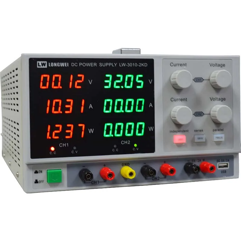 30V 10A Dual Multiple Output Switch Mode Power Supply Regulator Bench DC Laboratory Power Supply