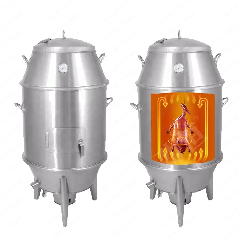 Double steel diameter 60cm grilled Beijing roast duck roast meat chicken oven with accessories
