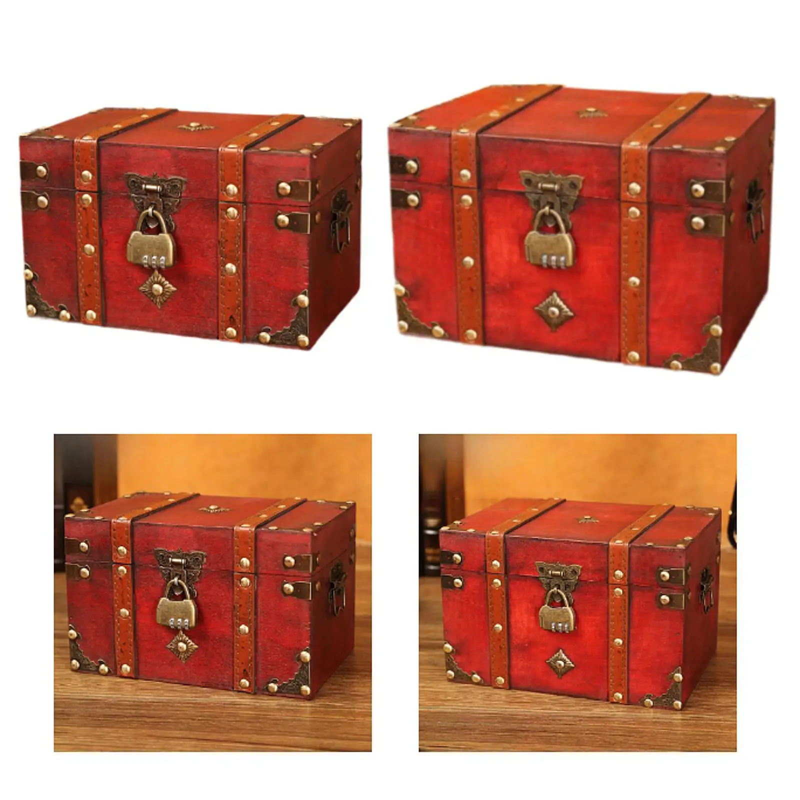 

Винтажная шкатулка для драгоценностей, декоративная коробка для хранения, антикварный подарок, коллекционный футляр для хранения ювелирных изделий, сундук с сокровищами для ювелирных изделий