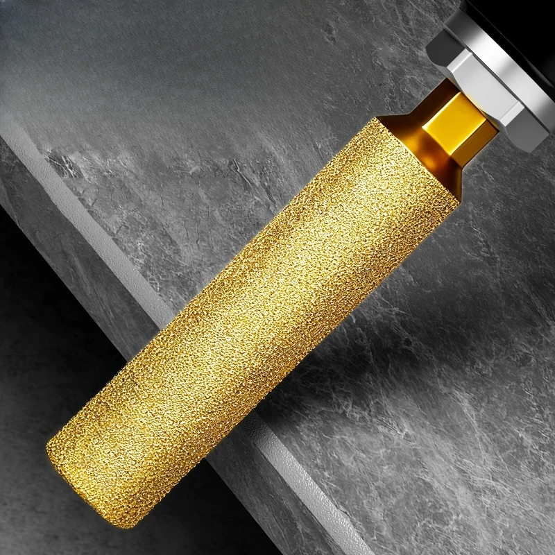 Hex Shank Diamond Drill Bit Dry Drill for Tile Glass Marble Granite Porcelain Vacuum Brazed Hole Saw-No Water Chip Free view 4