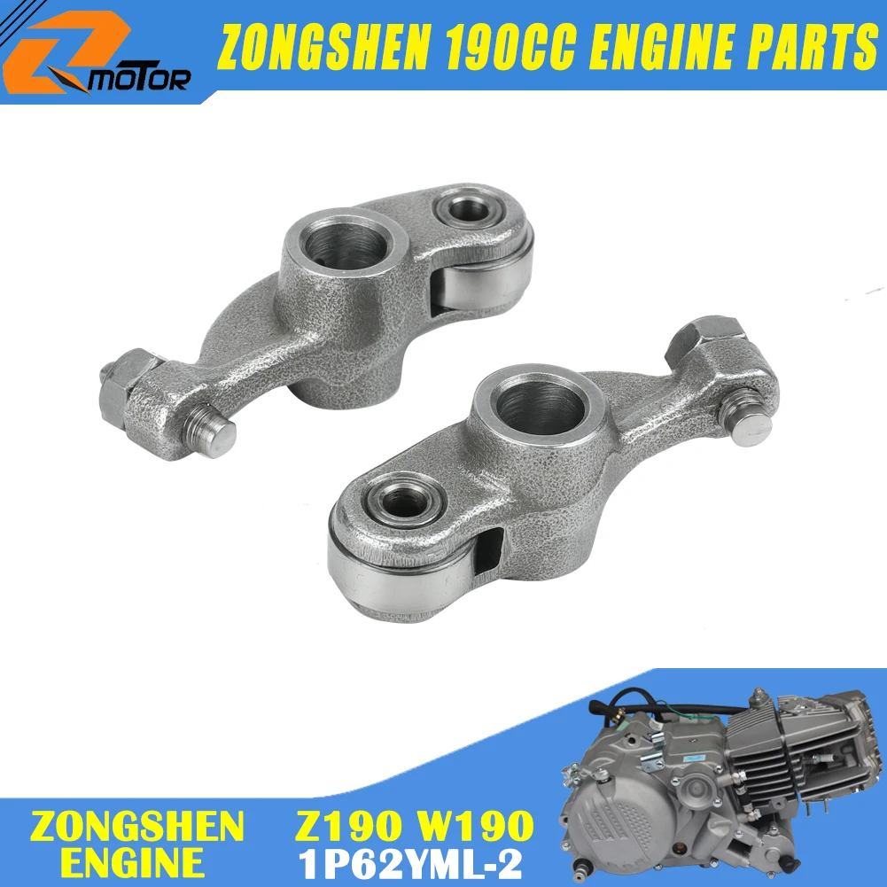 Motorcycle Valve Rocker Arms Rocker For Zongshen 190cc Z190 W190 ZS1P62YML-2 Electric Starter Engine Dirt Pit Bike Atv Quad