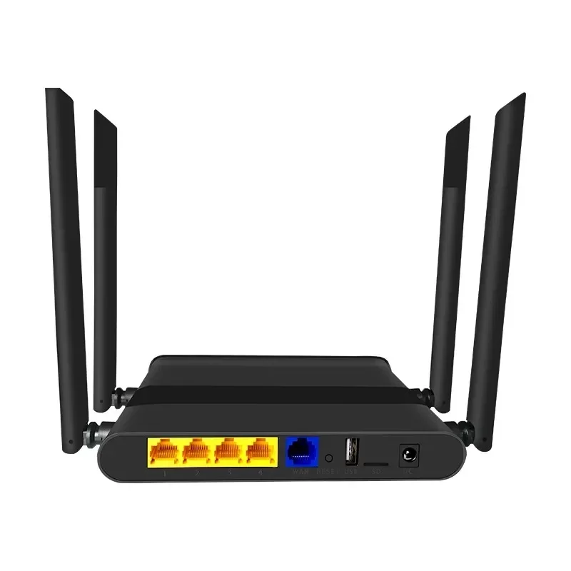 Enrutador Wifi de doble banda ZBT 100Mbps Openwrt Firewall 580MHz 4 100M LAN punto de acceso inalámbrico antena de alta ganancia 4*5dbi para el