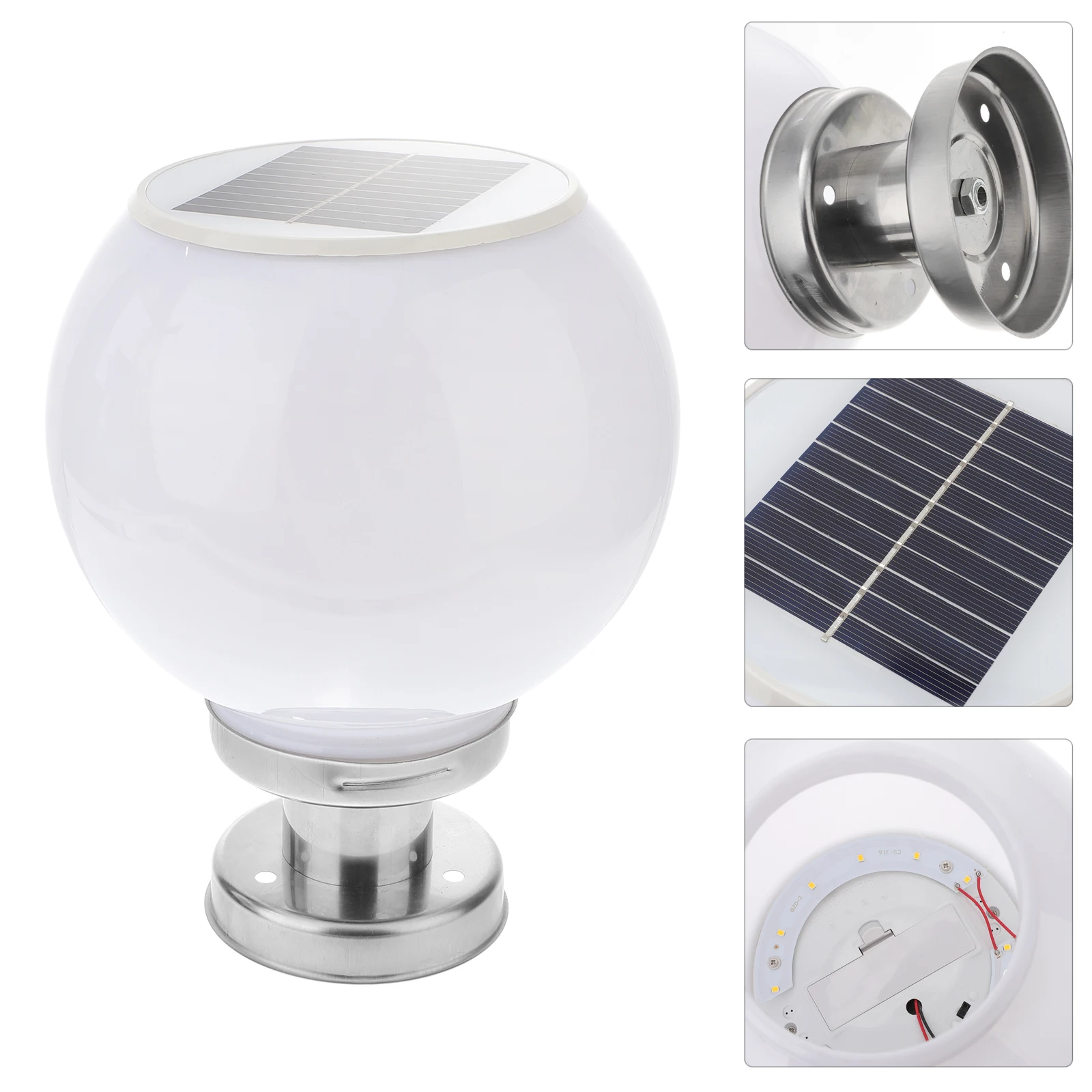 

Solar L scape Lighting Column Light 20cm Warm Color for Garden Balcony Fence Outdoor Solar Powered Post Lights