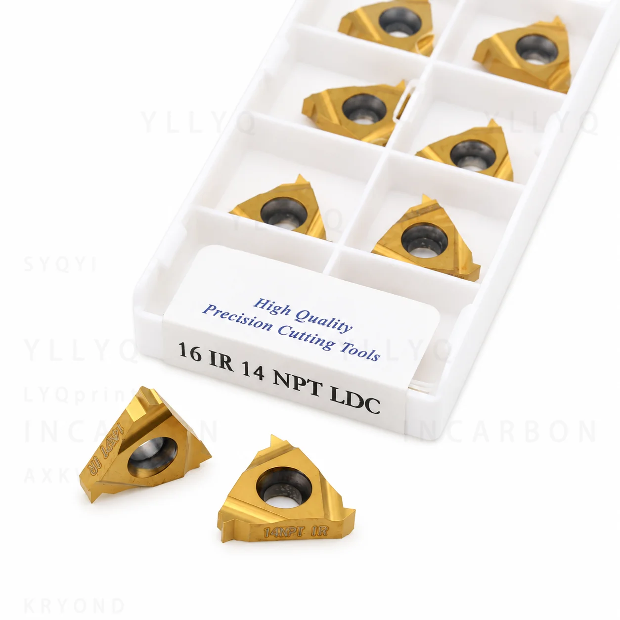 16ER 16IR 11.5NPT 14NPT 18NPT LDA LDC Carbide Threading Inserts CNC Lathe Thread Turning Tool for NPT Pipe Thread