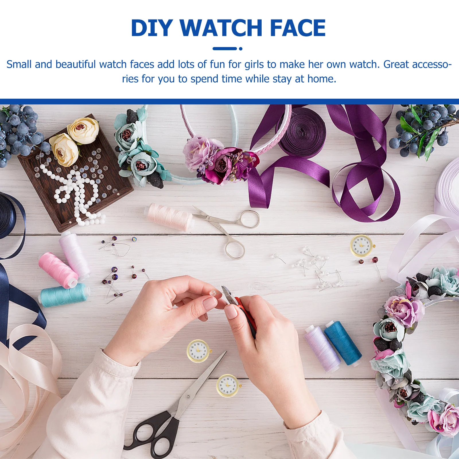 3 قطع من إكسسوارات وجه ساعة معصم قوية وناعمة ذاتية الصنع لصنع الأساور الخاصة