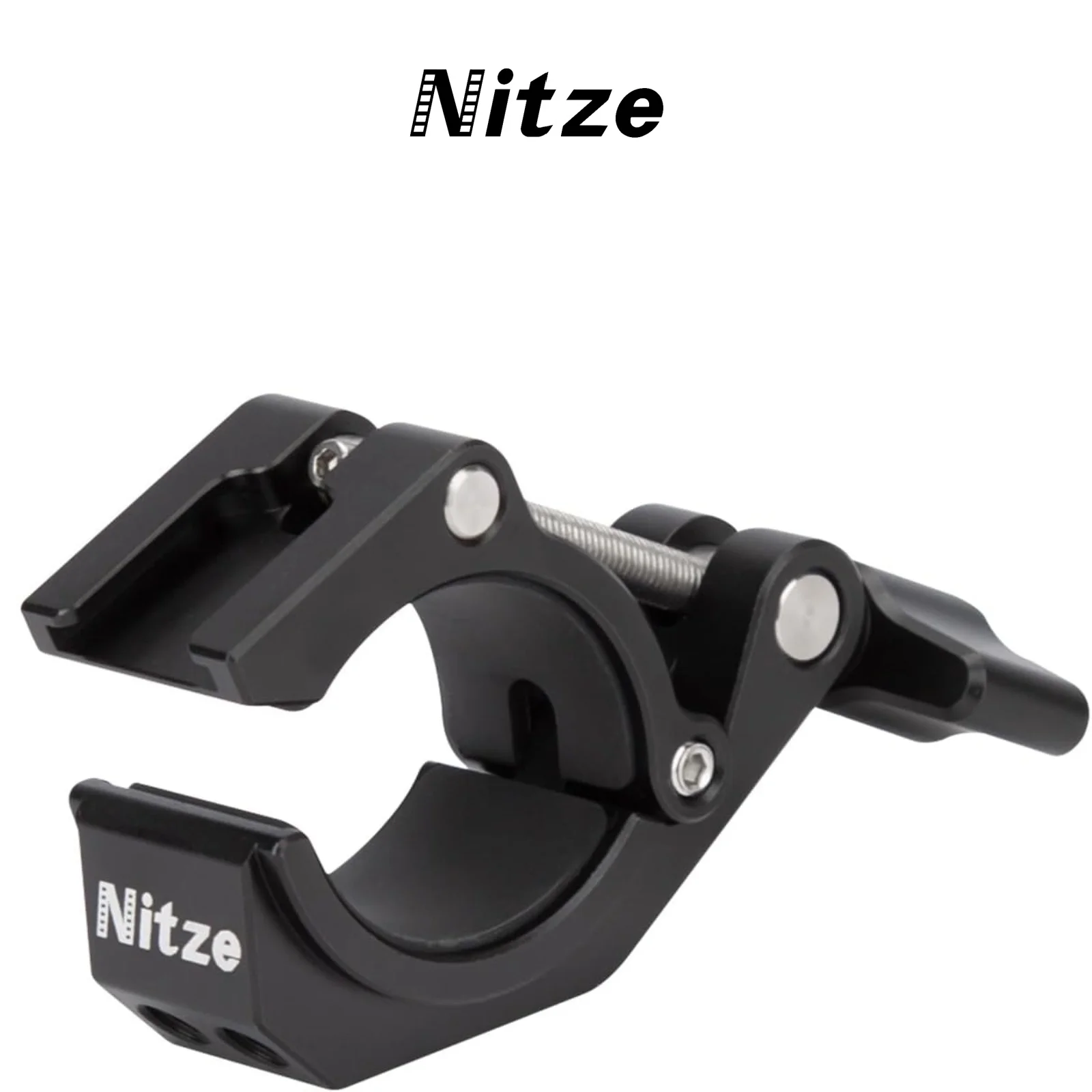 

Nitze Camera Monitor Crab Clamp w 1/4 3/8 Thread Cold Shoe Mount for Light Hook Cross Bars N18B