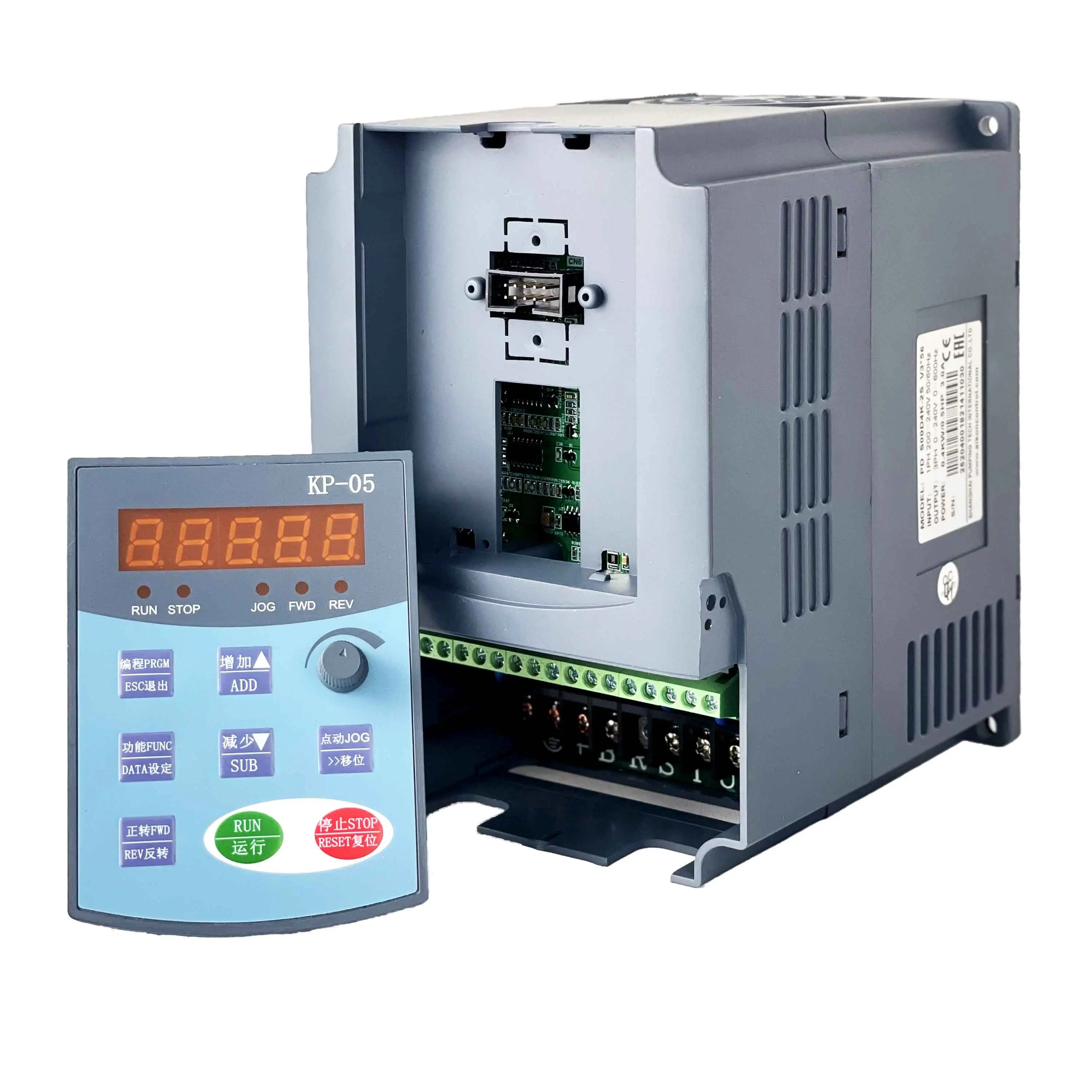 High Efficiency CE Certificated 0.4kw 400kw 220v 380v Vfd Frequency Inverter 1 Phase 3 Phase Ac Drive