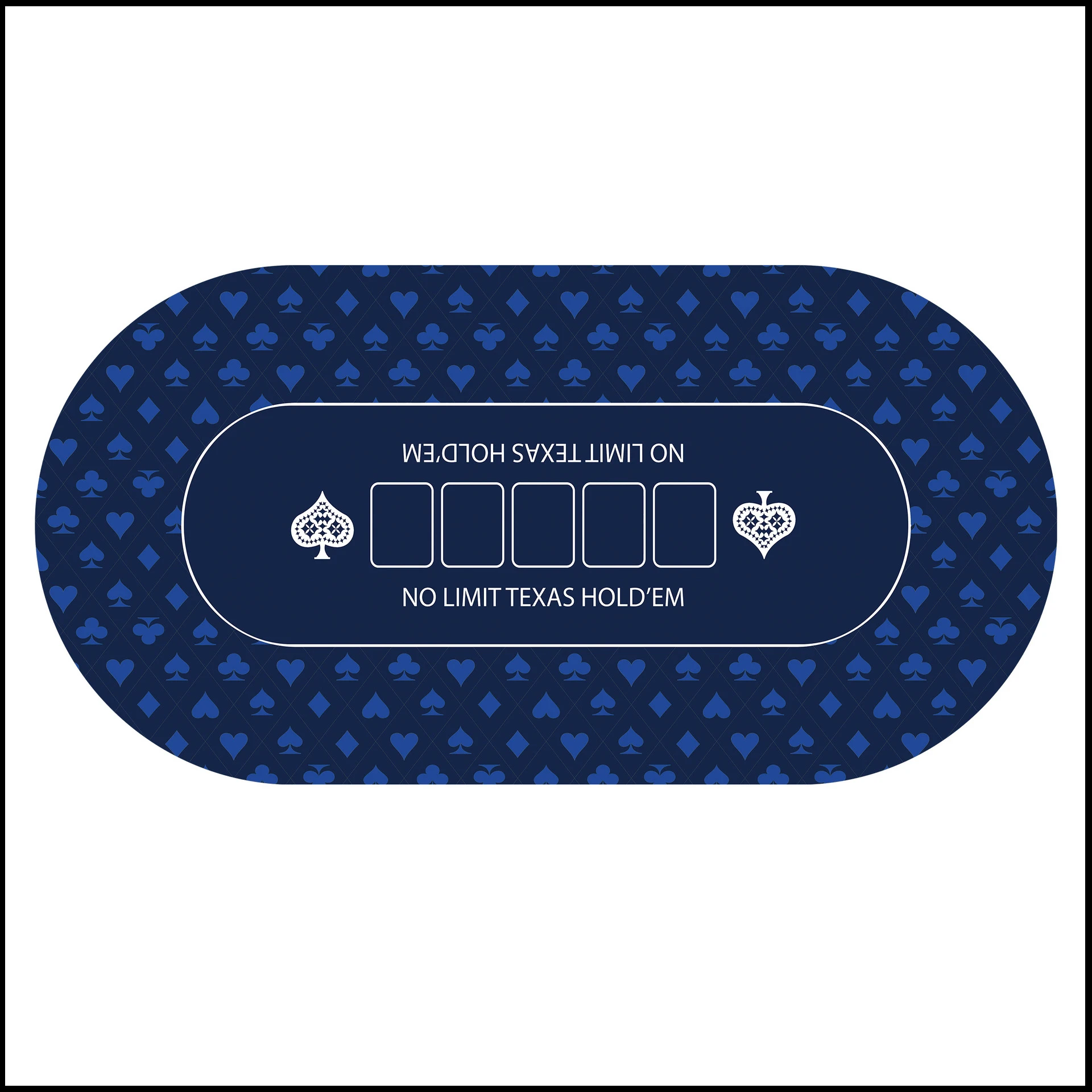 

120x60cm/180x90cm rubber table mat for Texas Hold 'em poker silent and anti-slip large-sized poker game table mat