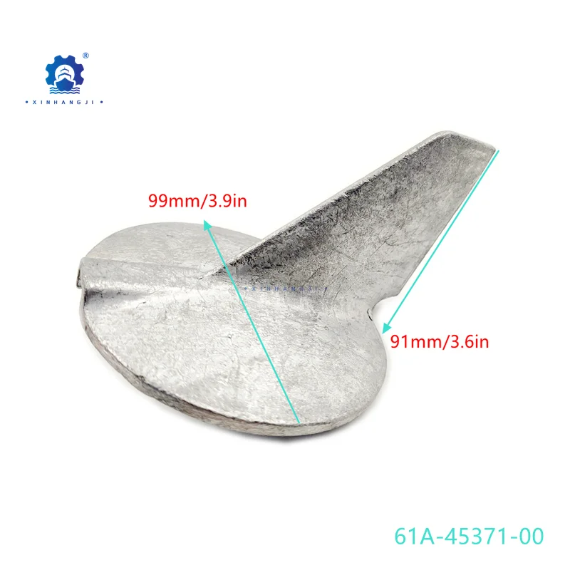 

61A-45371-00 Professional Manufacturing Factory Zinc Trim Tab Anode Replacement For Yamaha Outboards 200 225 250 HP 18-6119