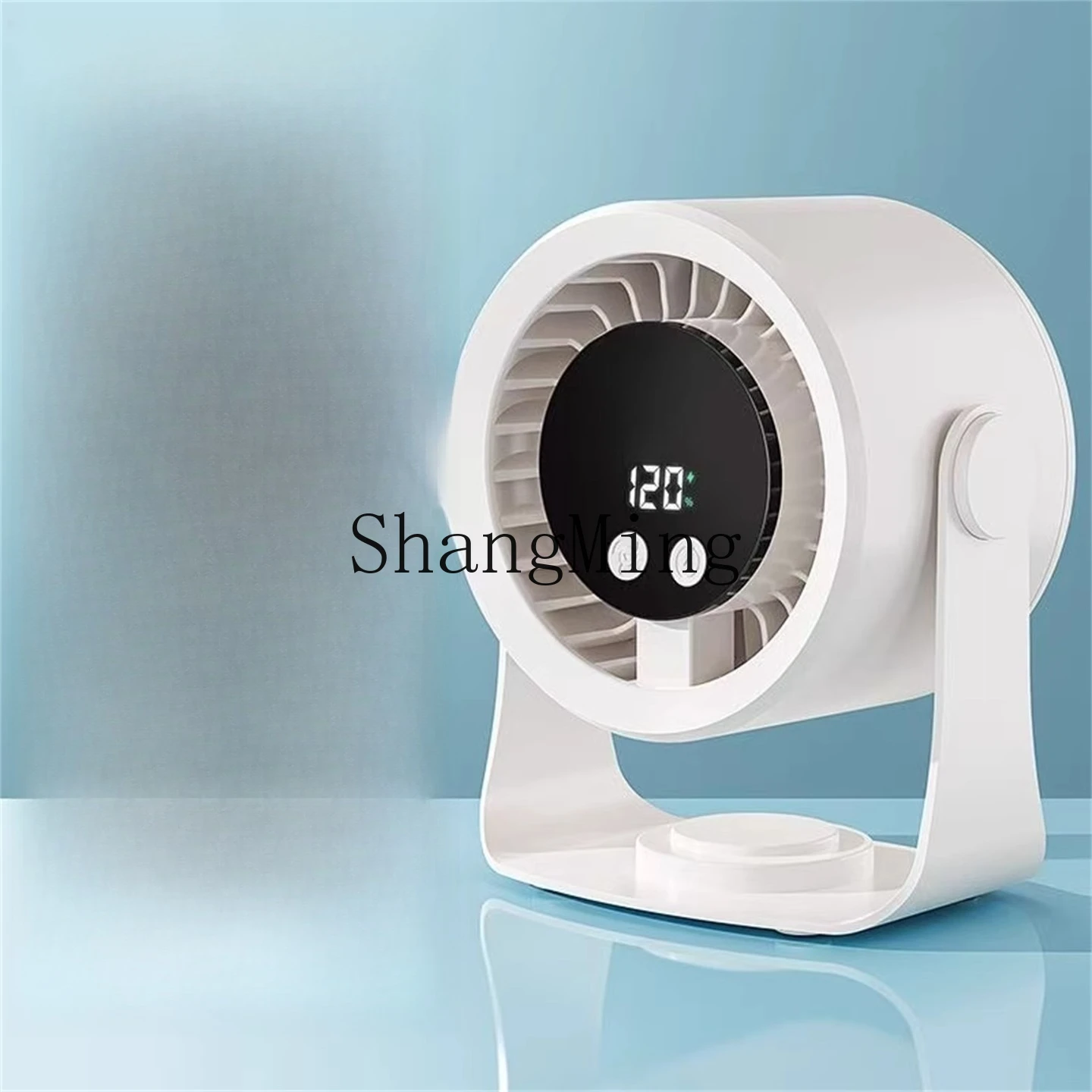 SM new desktop kitchen outdoor fan turbine powerful wall-mounted digital display circulating fan