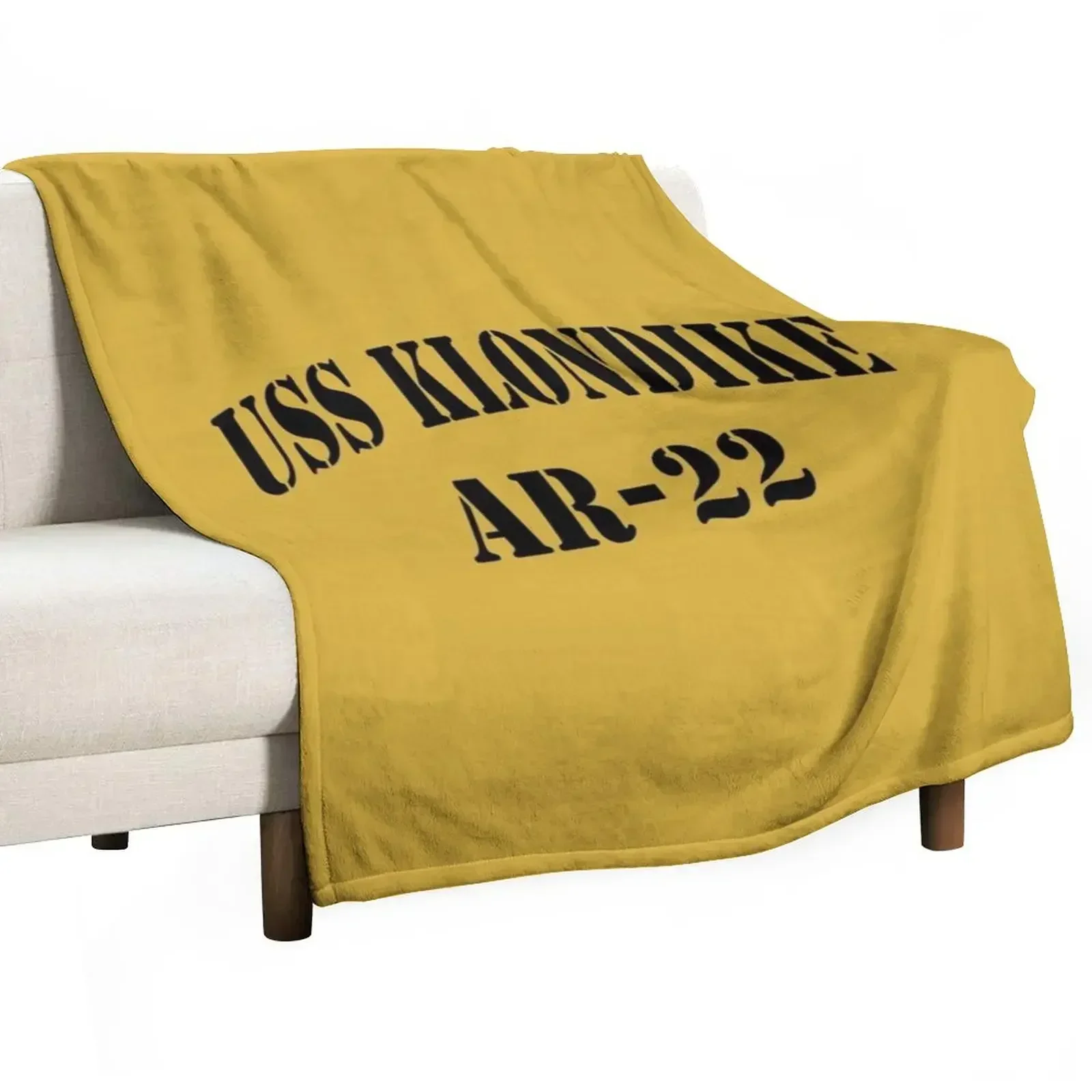 USS KLONDIKE (AR-22) SHIP'S STORE Throw Blanket Travel Beach funny gift Blankets